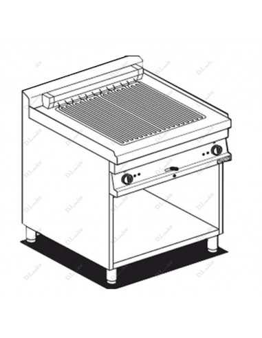 Griglia contact - Cottura diretta - cm 80 x 70,5 x 90 h