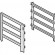 Bandejas para compartimento 800 (GN 2/1) - N. 4 pisos - Distancia entre ejes cm 7