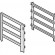 Portateglie per vano 800 (GN 2/1) - N. 4 piani - Interasse cm 7