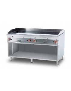 Professional Gas Fry Top - Flat Griddle - cm 160 x 90 x 90 h