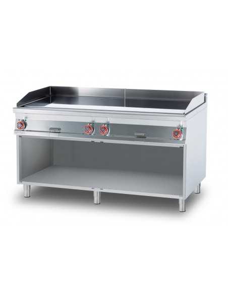 Electric Fry Top - Smooth Chrome Griddle - cm 160 x 90 x 90 h