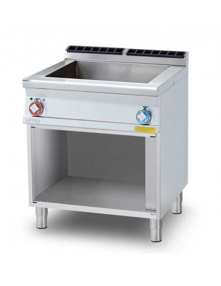 Baño maría eléctrico profesional - N. 1 x GN 2/1 + N. 2 GN 1/3 H 15 - cm 80 x 90 x 90 h