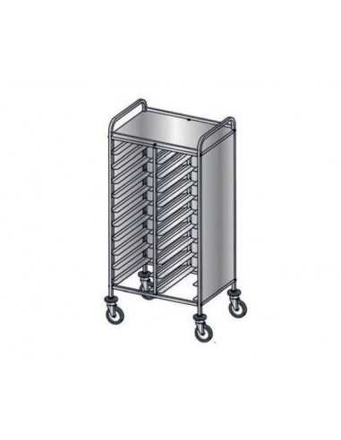 Trays trolley - Paneles de hoja - N. 20 x GN 1/1 - cm 80 x 60 x 150 h