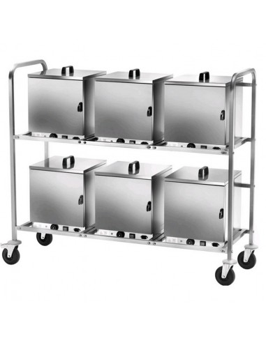 Thermal cassette trolley - Electrical connection - cm 155 x 61 x 132h