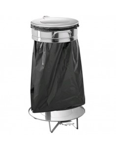 Waste bag bin large - Round fitting - Cover and pedal...