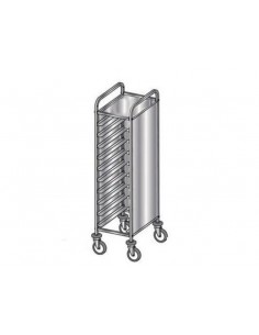 Trays trolley - 3 paneles de hoja lateral - N. 10 x cm 53...