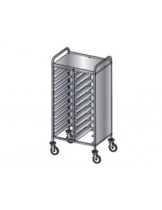 Carrello portavassoi - Pannelli 3 lati - N. 24 x cm 53 x...