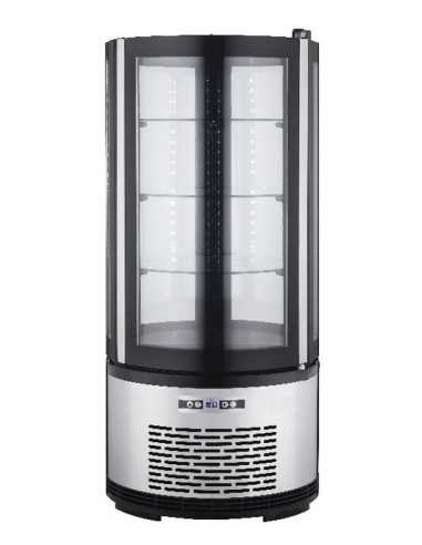 Expositor refrigerado - Cristal redondo -...