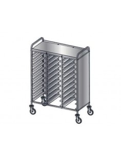 Trays trolley - 3 paneles laterales - N. 36x cm 53 x 37 -...