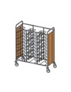 Carrello portavassoi - Pannelli 2 lati - N. 30 (53 x...