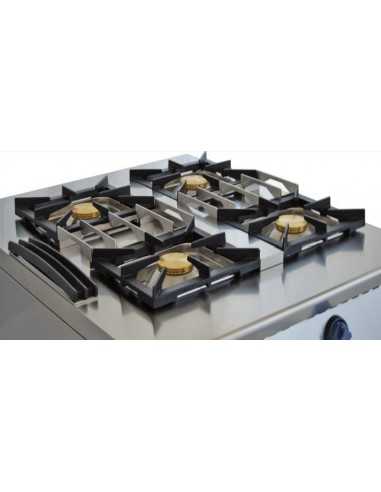Cucina a gas passante- Fiamma libera - N.4...