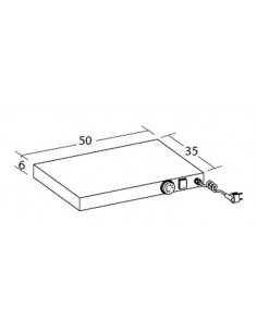 Plan caliente - cm 50x35x6h 2