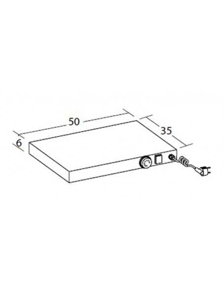 Plan caliente - cm 50x35x6h