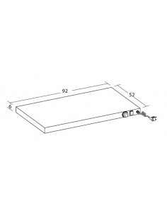 Hot plan - cm 86 x 46 x6h 2