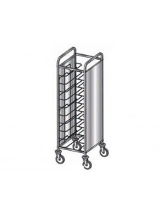 Tray trolley - Wire guide - N. 12 (53 x max.39 cm)- cm 52...