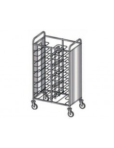 Tray trolley - Guía de alambre - N. 24 (53 x max.39 cm)-...
