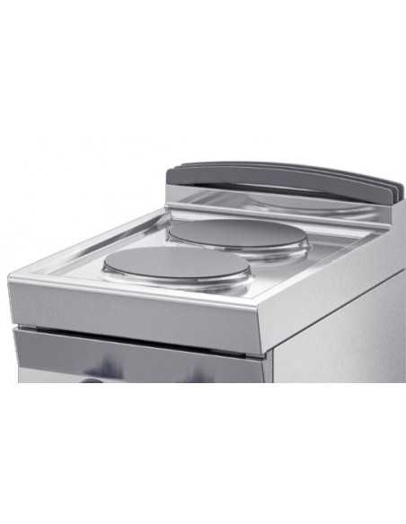 Cucina elettrica - N° 2 piastre tonde - cm 40 x 70 x 90 h