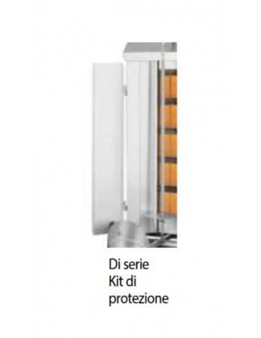 Gas Gyros - N. 4 burners - cm 55 x 71x 111.5 h