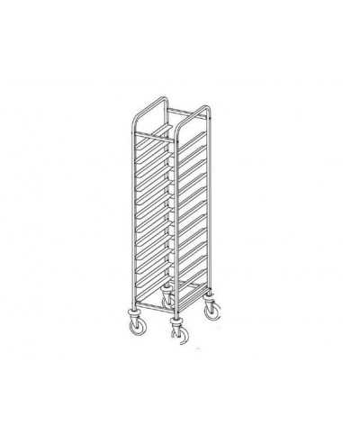 Carrello portavassoi -  N. 12 x GN 1/1 - cm 45 x 60 x 190