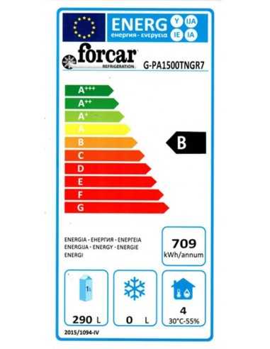 Mesa refrigerada - N.2 puertas - cm 150.5 x 80...