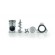 Bocca - coclea con perno - volantino - n. 1 piastra - coltello - In acciaio inox - Per Mod. 32 R-RS