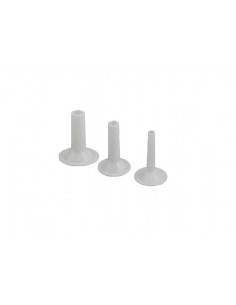 Set 3 imbuti in Moplen per insaccare - Per mod.12 - Foro...