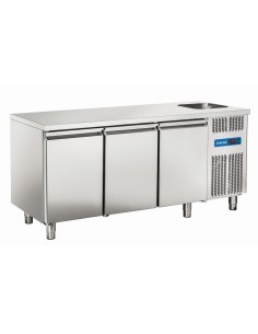 Tavolo refrigerato - Lavello - N. 3 porte - cm 178 x 70 x... 2