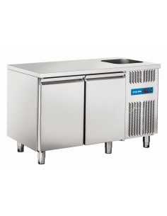 Mesa refrigerada - Lavello - N. 2 puertas - cm 135 x 70 x... 2