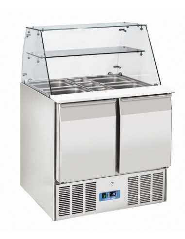 Ensaladas refrigeradas - N. 2 puertas - cm 90 x...