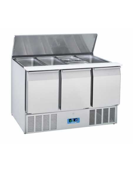 Ensaladera Refrigerada - N. 3 Puertas - cm 136.5 x 70 x 88.3h