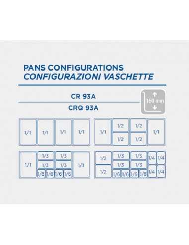 Saladette refrigerata - N. 3 Porte - cm 136.5 x...