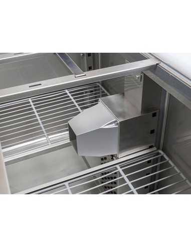 Mostrador para pizza de 3 puertas - Porta ingredientes - cm 136,5 x 70 x 102,2 h