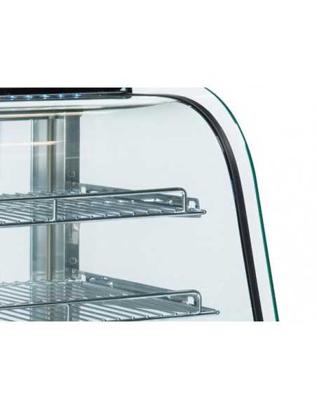 Vitrina caliente 3 estantes y puertas de metacrilato - cm 87 x 58.2 x 68.5 h