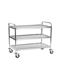 Trolley..- N.3 estantes - N.4 ruedas - cm 100 x 50 x 85 h