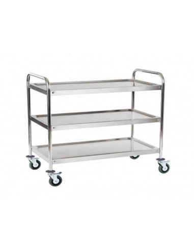 Trolley - N.3 shelves - N.4 wheels - cm 100 x 50 x 85 h