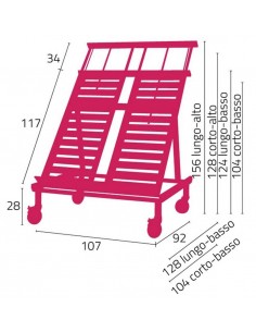 Espositore inclinato - Prolunga estensibile - N. 8+2... 2