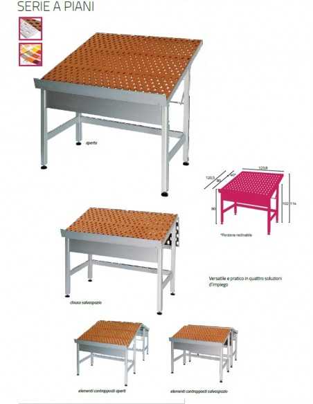 Espositore - Ripiano inclinato - cm 123.8 x 120.5 x 114h