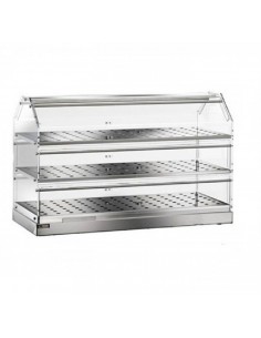 Neutral plexiglass showcase with 3 shelf - Cm 80