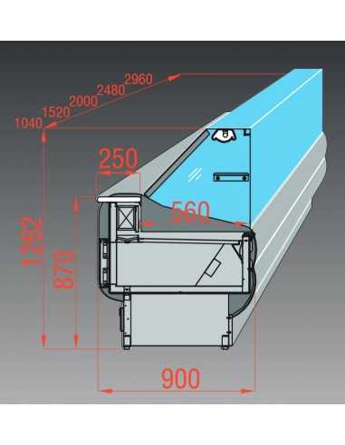 Food Bank - Straight Glass - Semi Ventilated -...