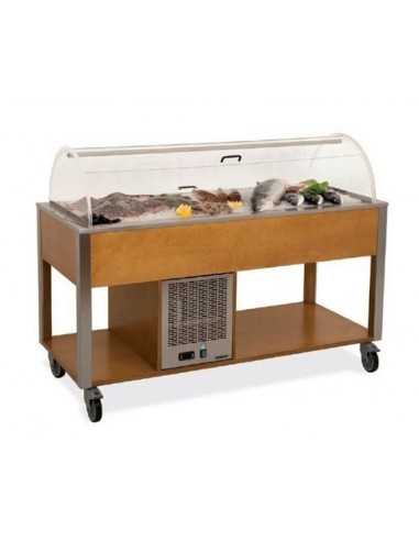 Refrigerated trolley - Cupola plexiglass - cm 80x68x120h