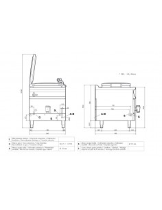 Gas pot - Capacity lt 150 - Indirect heating - cm 80 x 90... 2