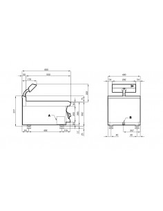 Contenitore caldo elettrico - cm 40x60x28 h 2