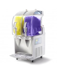 Electronic slush maker - Capacity 11 + 11 liters - cm 40 x 58 x 87 h