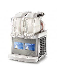 Soft ice cream machine - 5 + 5 liter tank - Touch screen - cm 45 x 43.5 x 65 h
