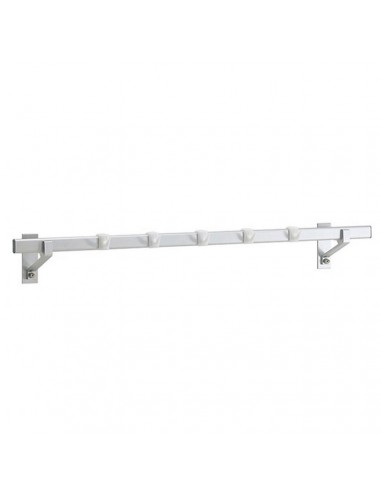 Ganciere a parete - In alluminio anodizzato - Portata massima Kg 250 - Lunghezza cm 100