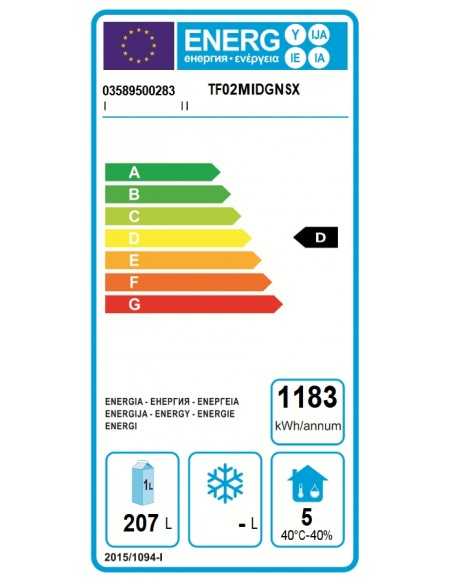 Tavolo refrigerato - N. 2 Porte - Motore a sinistra - cm 142 x 70 x 85/92 h