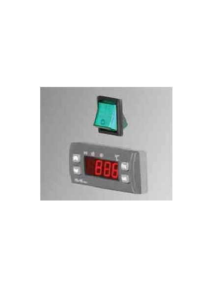 Tabla refrigerada - N. 2 puertas de vidrio - motor izquierdo - cm 142 x 70 x 85/92 h