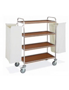 Shopping cart - N.4 shelves - N. 2 folding sack regiments...