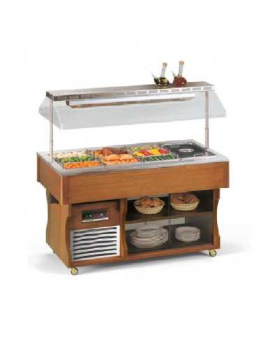 Isola buffet calda - cm 142.2 x 75 x 152.4h