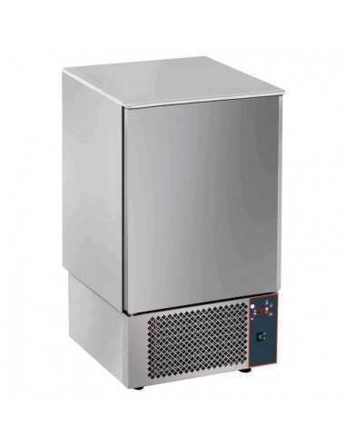 Abbattitore di temperatura potenziato 10 teglie GN 1/1 o cm 60x40 - cm 75 x 74 x 130/132 h
